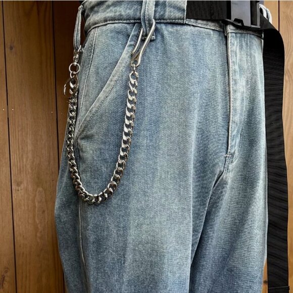 Upgrade 20" Strong Leash Thick Biker Wallet Key Chain Trucker Jean Keychain - Picture 2 of 5